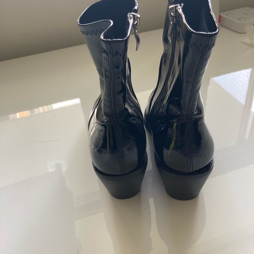 ASOS Glamorous Patent Booties - Picture 2 of 5